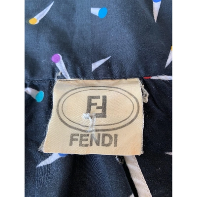 Pre-owned Fendi Pareo In Black