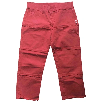 Pre-owned Jean Paul Gaultier Short Jeans In Red