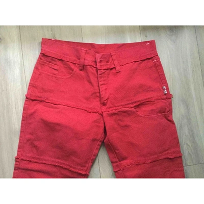 Pre-owned Jean Paul Gaultier Short Jeans In Red