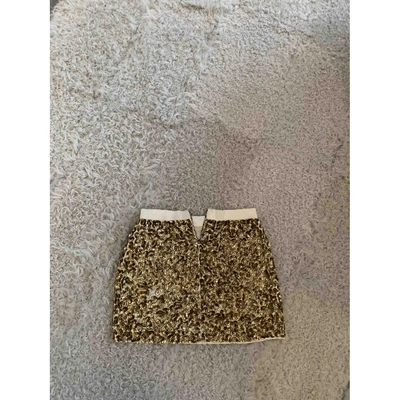 Pre-owned Alice And Olivia Gold Skirt