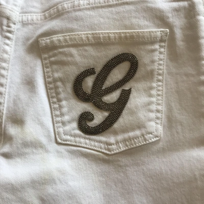 Pre-owned Gucci White Cotton Jeans