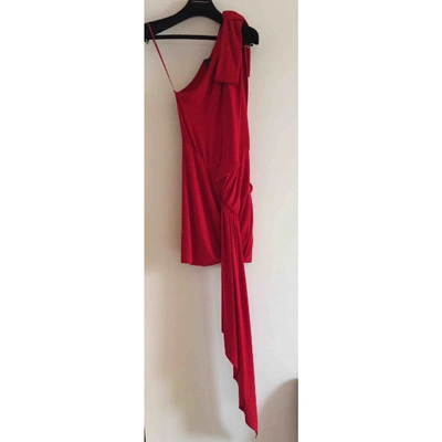 Pre-owned Alexandre Vauthier Mini Dress In Red