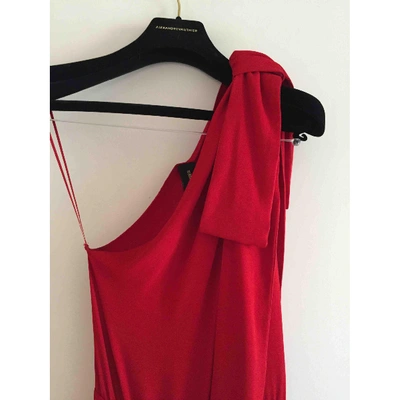 Pre-owned Alexandre Vauthier Mini Dress In Red