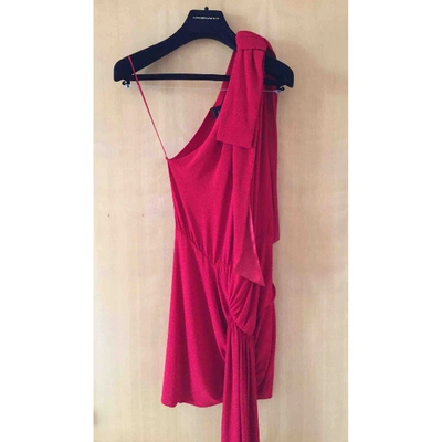 Pre-owned Alexandre Vauthier Mini Dress In Red