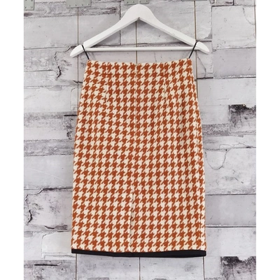 Pre-owned Manoush Orange Wool Skirt