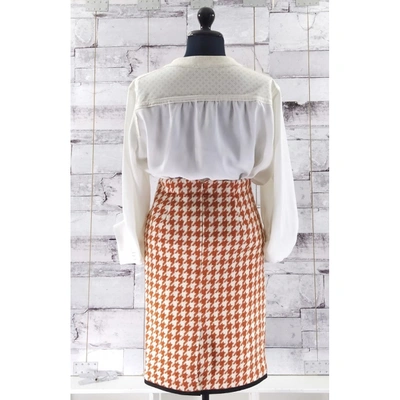 Pre-owned Manoush Orange Wool Skirt