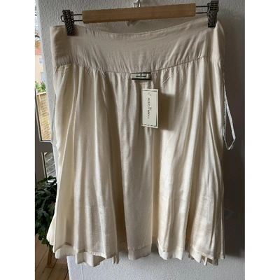 Pre-owned By Malene Birger Mid-length Skirt In Ecru