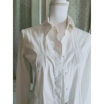 Pre-owned Dior White Cotton  Top