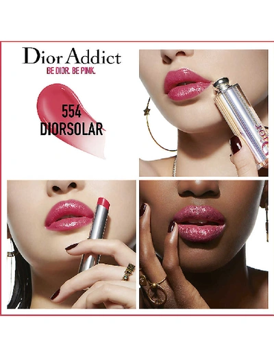 Shop Dior Addict Stellar Shine Lipstick 3.5g In 554