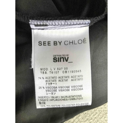 Pre-owned See By Chloé Mini Dress In Black