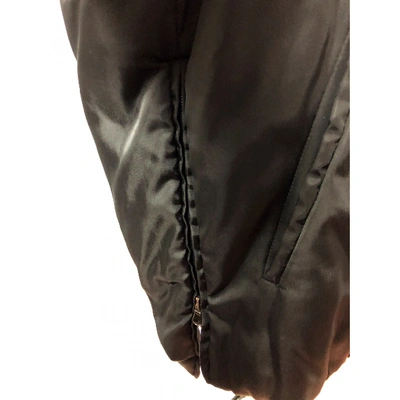 Pre-owned Versace Black Synthetic Coat