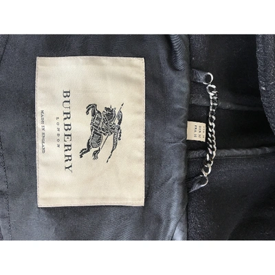 Pre-owned Burberry Wool Dufflecoat In Black