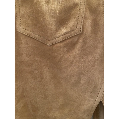 Pre-owned Ben Taverniti Unravel Project Mid-length Skirt In Camel