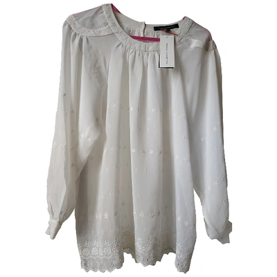 Pre-owned French Connection Ecru Polyester Top