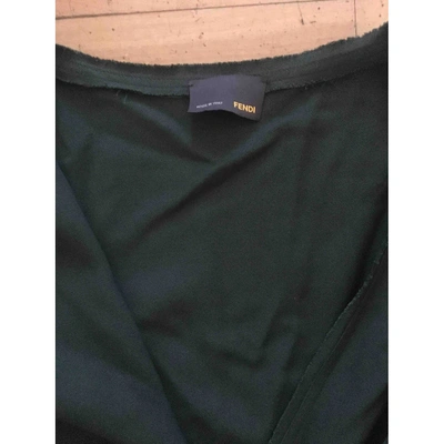 Pre-owned Fendi Jumpsuit In Green