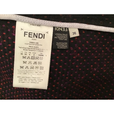 Pre-owned Fendi Multicolour Wool Coat