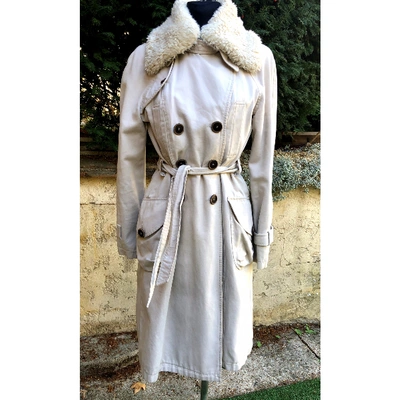 Pre-owned Isabel Marant Étoile Trench Coat In Ecru