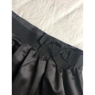 Pre-owned Viktor & Rolf Silk Mid-length Skirt In Black
