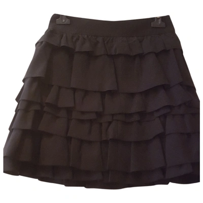 Pre-owned Ter Et Bantine Wool Mid-length Skirt In Black