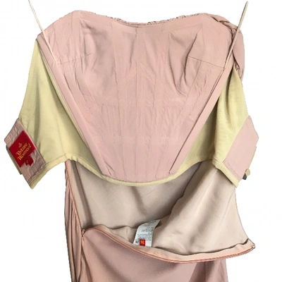 Pre-owned Vivienne Westwood Pink Silk Dress