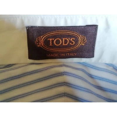 Pre-owned Tod's White Cotton Top