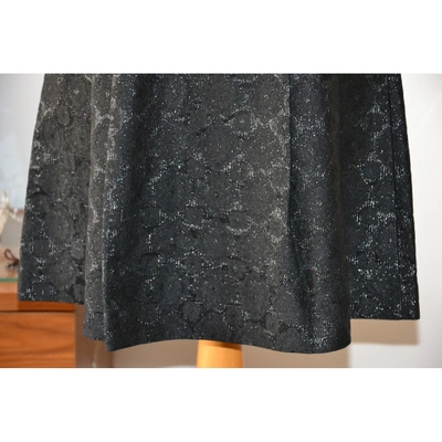 Pre-owned Prada Silk Mid-length Skirt In Black