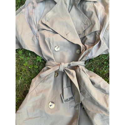 Pre-owned Jean Paul Gaultier Trench Coat In Camel