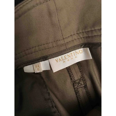 Pre-owned Valentino Camel Cotton Shorts