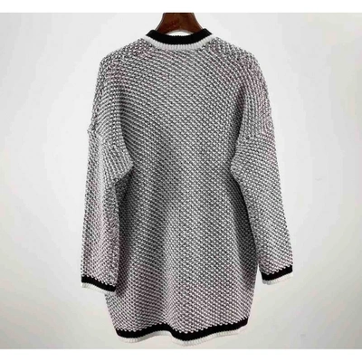 Pre-owned Maje Fall Winter 2019 Grey Cotton Knitwear