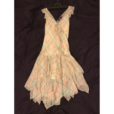 Pre-owned Polo Ralph Lauren Silk Mid-length Dress In Other