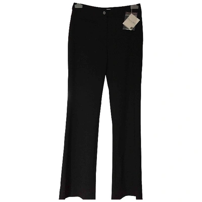 Pre-owned Dior Wool Large Pants In Black