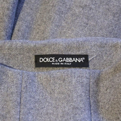 Pre-owned Dolce & Gabbana Wool Skirt In Grey