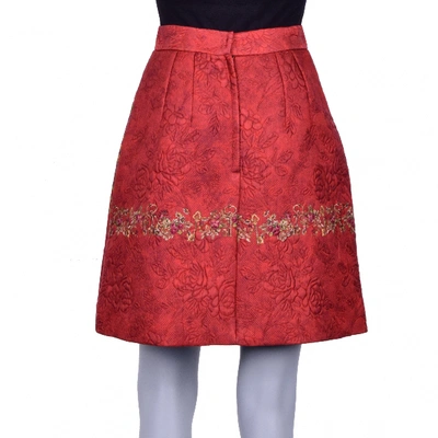 Pre-owned Dolce & Gabbana Red Skirt