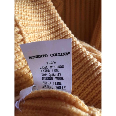 Pre-owned Roberto Collina Yellow Wool Knitwear