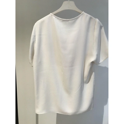 Pre-owned P.a.r.o.s.h White Polyester Top