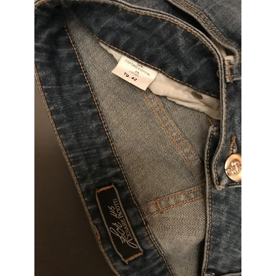 Pre-owned Cesare Paciotti Straight Jeans In Blue