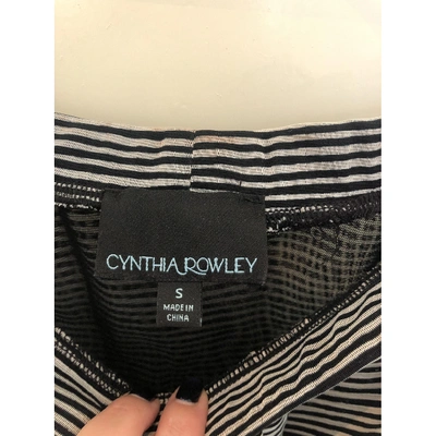 Pre-owned Cynthia Rowley Maxi Dress In Black