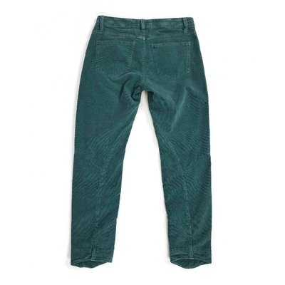 Pre-owned Closed Slim Pants In Green