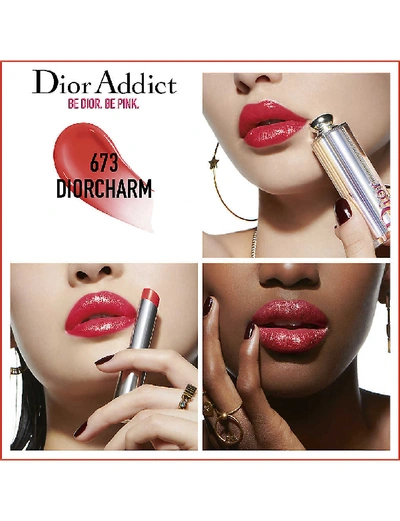 Shop Dior Addict Stellar Shine Lipstick 3.2g In 673