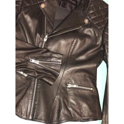 Pre-owned Atelier Vm Anthracite Leather Leather Jacket