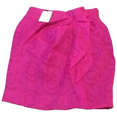 Pre-owned Isabel Marant Silk Mini Skirt In Pink