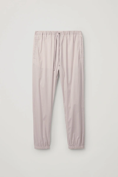 Shop Cos Relaxed-fit Cuffed Pants In Purple