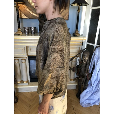 Pre-owned Vilshenko Silk Tunic In Brown