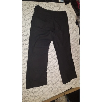 Pre-owned Whistles Cloth Trousers In Black