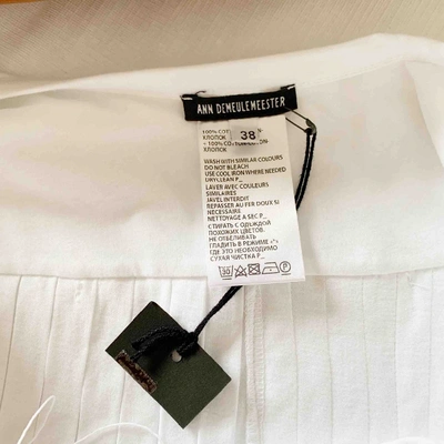 Pre-owned Ann Demeulemeester Mid-length Dress In White