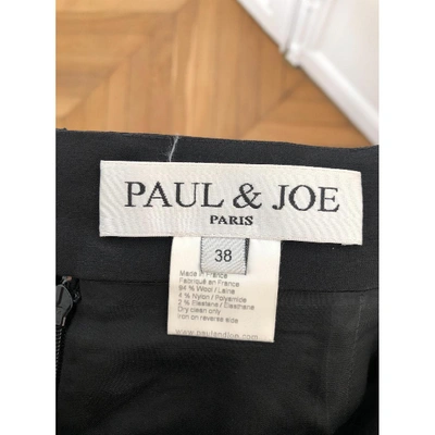 Pre-owned Paul & Joe Black Wool Skirt