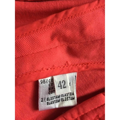 Pre-owned Cruciani Straight Pants In Red