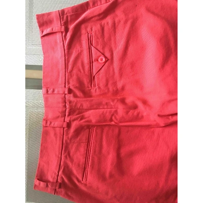 CRUCIANI Pre-owned Straight Pants In Red