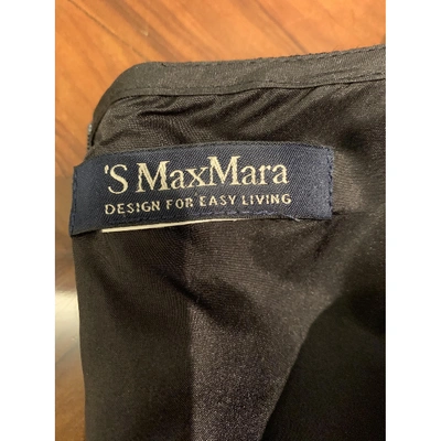 Pre-owned Max Mara Black Wool Dress