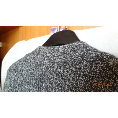 Pre-owned Equipment Cashmere Cardigan In Anthracite